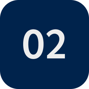 Number 02 on dark blue background